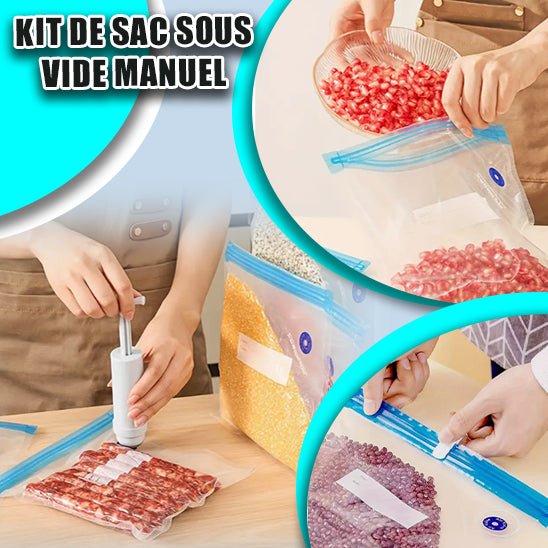 Sac sous vide alimentaire fashion ecologique